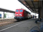 DB 139 260-4 pulls a freight through Landsthul Bahnhof